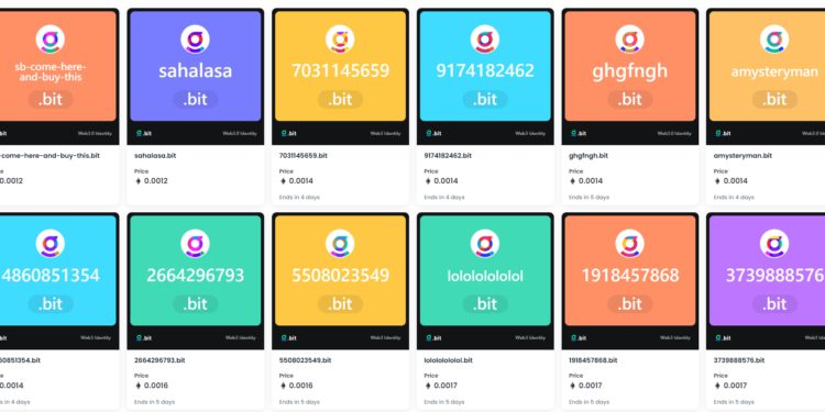 .bit成OpenSea推荐域名 慢雾科技创始人今申领.bit域名-第1张图片-欧易okex官网