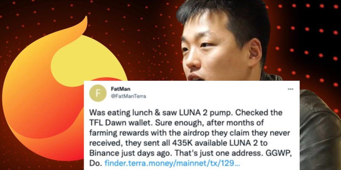 Do Kwon说谎？FatMan爆：TFL钱包近日转43万枚LUNA到币安-第1张图片-欧易okex官网
