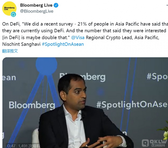 数据：亚太地区约21%的人正在使用DeFi