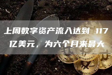 上周数字资产流入达到117亿美元,为六个月来最大1